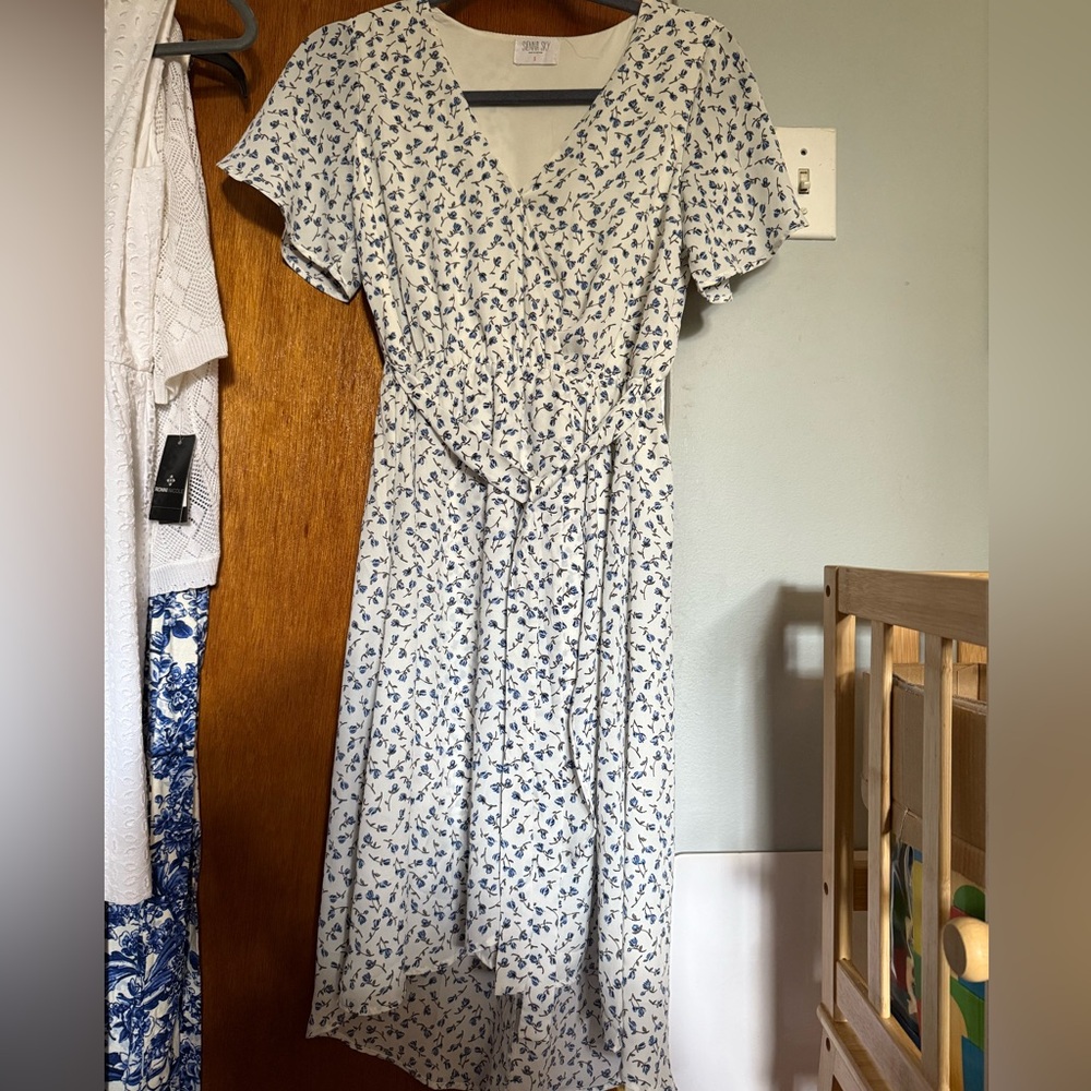 Sienna Sky Floral Wrap Dress